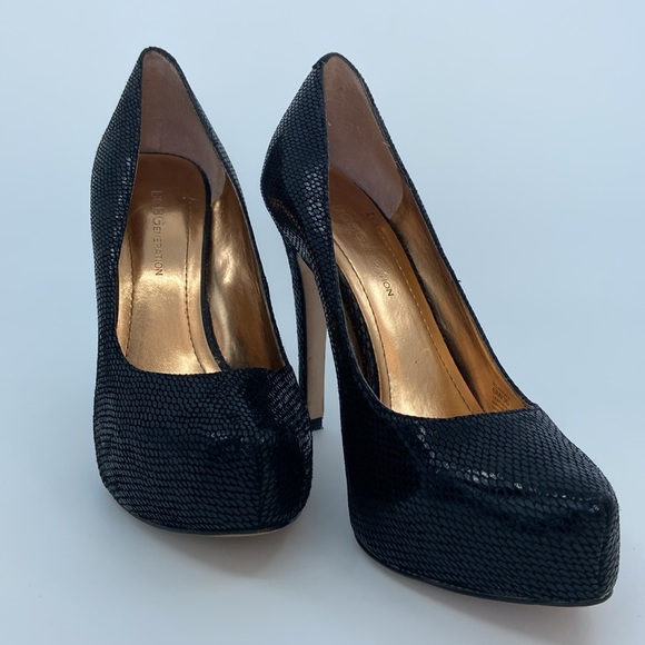 BCBG GENERATION BG-PARADE Leather Heel Shoes for WOMEN - Black - Size 6M - Picture 10 of 13